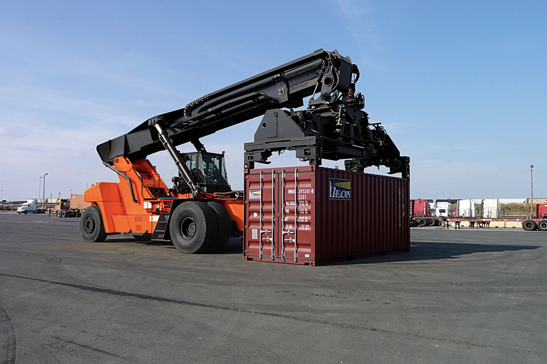 Reach Stacker Or Container Handler