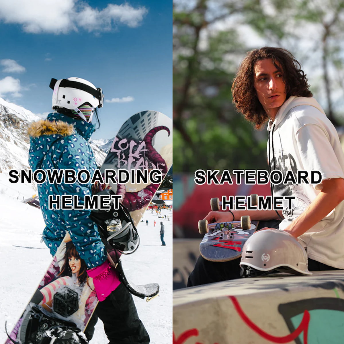 Snowboard vs. Skate Helmets