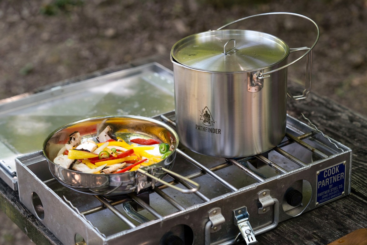 overlading stove outdoor
