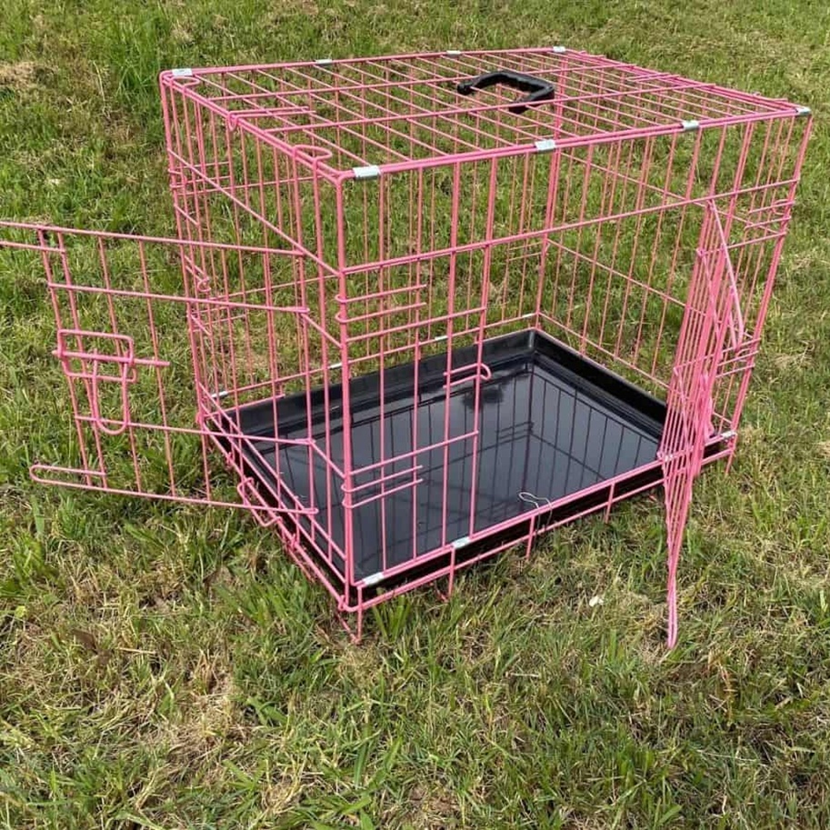Pink 24″ Dog Crate