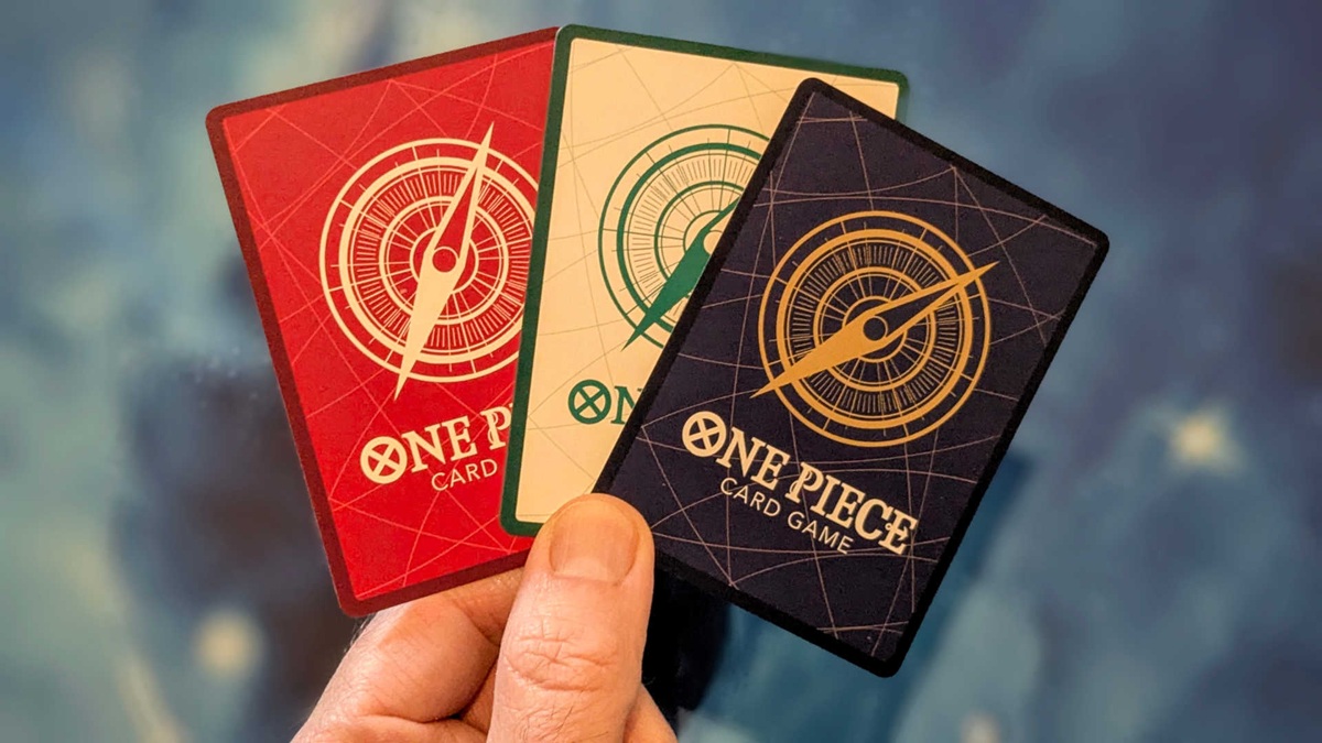 person holding one piece card game japanese