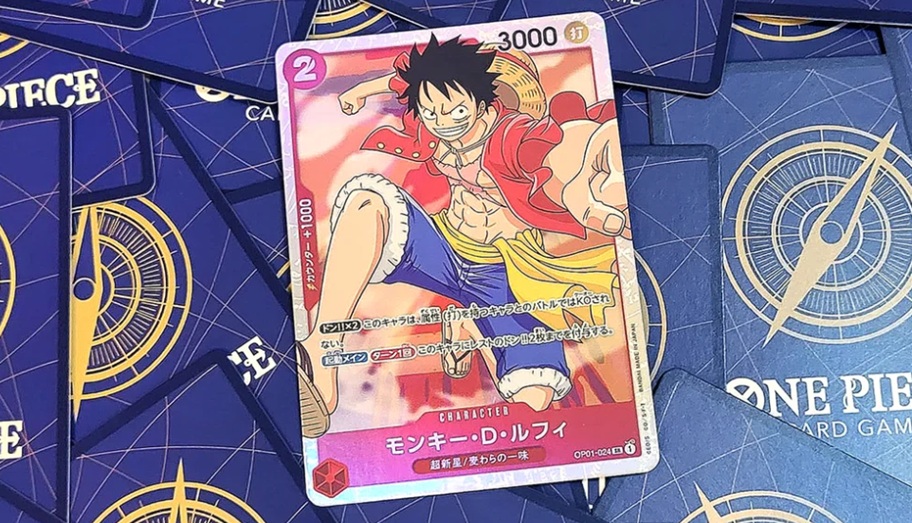close up of Japanese Onie Piece card